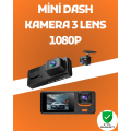 3 Channel Car DVR – Full Coverage, High Security with Front + Interior + Rear Camera