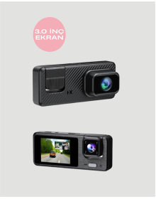 3 Channel Vehicle Camera – Full HD 1080P Recording, 2” Screen, Parking Surveillance Support