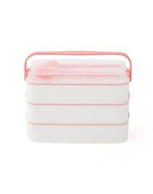 3 Layer Nutrition Container with Handle Diet Lunch Box Storage Container with Fork and Spoon