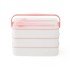 3 Layer Nutrition Container with Handle Diet Lunch Box Storage Container with Fork and Spoon
