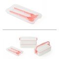3 Layer Nutrition Container with Handle Diet Lunch Box Storage Container with Fork and Spoon