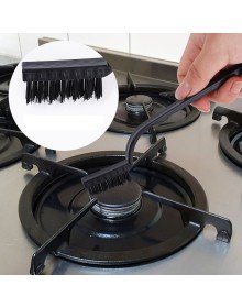 3-Piece Detail Cleaning Brush Set Car - Kitchen Stove - Tile Cleaning Brush (Copper - Iron - Plastic)
