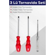 3-Piece Screwdriver Set (Flat Screwdriver + Phillips Screwdriver + Control Pen)