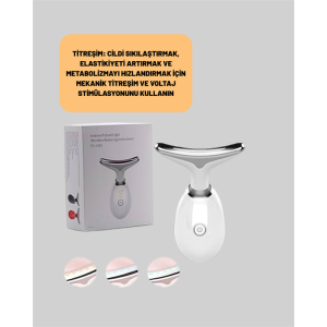 3-Mode Neck and Face Care Device – with EMS, Cleansing, Hot Massage and Colored Light Therapy Features 3-Mode Neck and Face Care Device – with EMS, Cleansing, Hot Massage and Colored Light Therapy Features