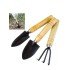 3 Piece Plant Hobby Set - Garden Pot Succulent Care Hoe-Rake-Shovel