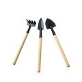 3 Piece Mini Plant Hobby Set - Garden Pot Succulent Care Hoe-Rake-Shovel