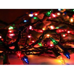 30 LEDs Brass Colored Christmas Tree Light