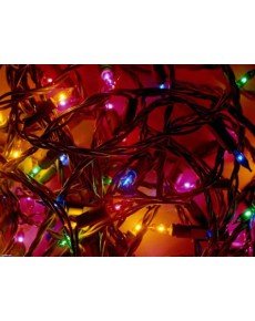 30 LEDs Brass Colored Christmas Tree Light