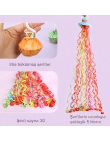 30 Strips Colored Hand Thrown Confetti – 5 Meters Extending Ribbon Confetti 1 Piece