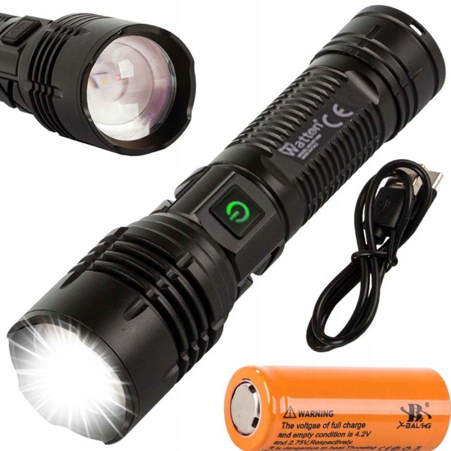 3000 Lumen Powerful Flashlight Watton Wt-600