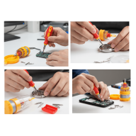 31 Piece Watchmaker and Telephone Repair Screwdriver Set Precision Screwdriver Set