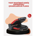 Compact Grill and Toaster – Removable Plate, Cast Iron Body Compact Grill and Toaster – Removable Plate, Cast Iron Body