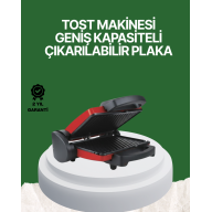 2000 Watt Teflon Toaster – Wide Plate, Adjustable Heat, Easy Cleaning