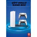 4K HD Screen Nostalgic White Game Box with 3D Double Game Handles and 20,000 Games
