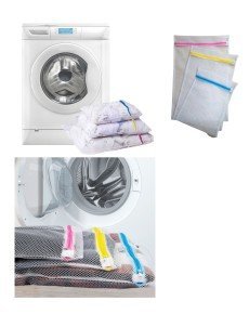 3-Piece Laundry Net Set Colorful Zippered Practical Laundry Net Set 3 Sizes