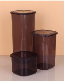 3-piece Storage Container - 1750-1200-550ML Dark Transparent