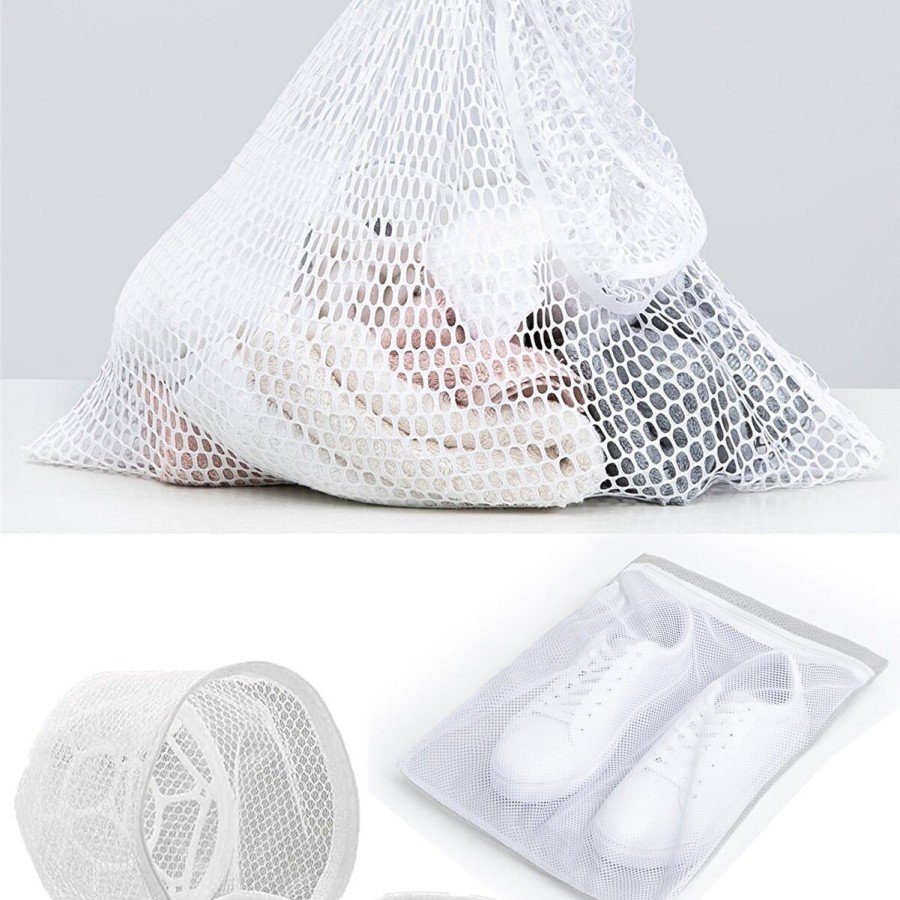 3-Piece Washing Net Set - Shoe Net-Bra Washing-Laundry Washing Net with Plastic Apparatus
