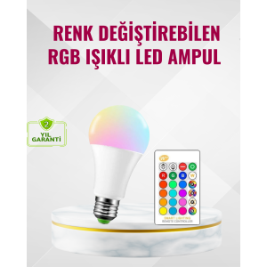 9 Watt White Light and Color Adjustable Smart LED Bulb