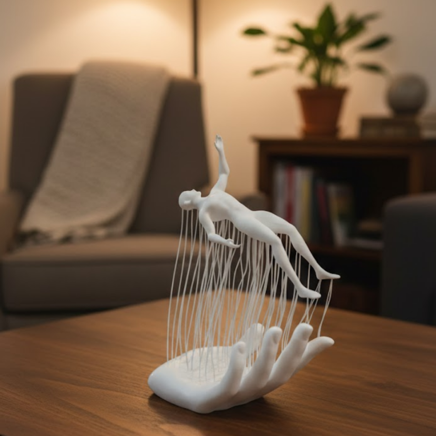 3D Hand Human Figure White Modern Artistic Decorative Figurine 3D Hand Human Figure White Modern Artistic Decorative Figurine