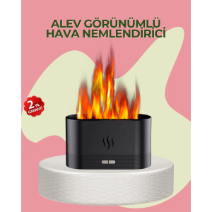 Controlled Flame View LED Air Humidifier Steam Machine