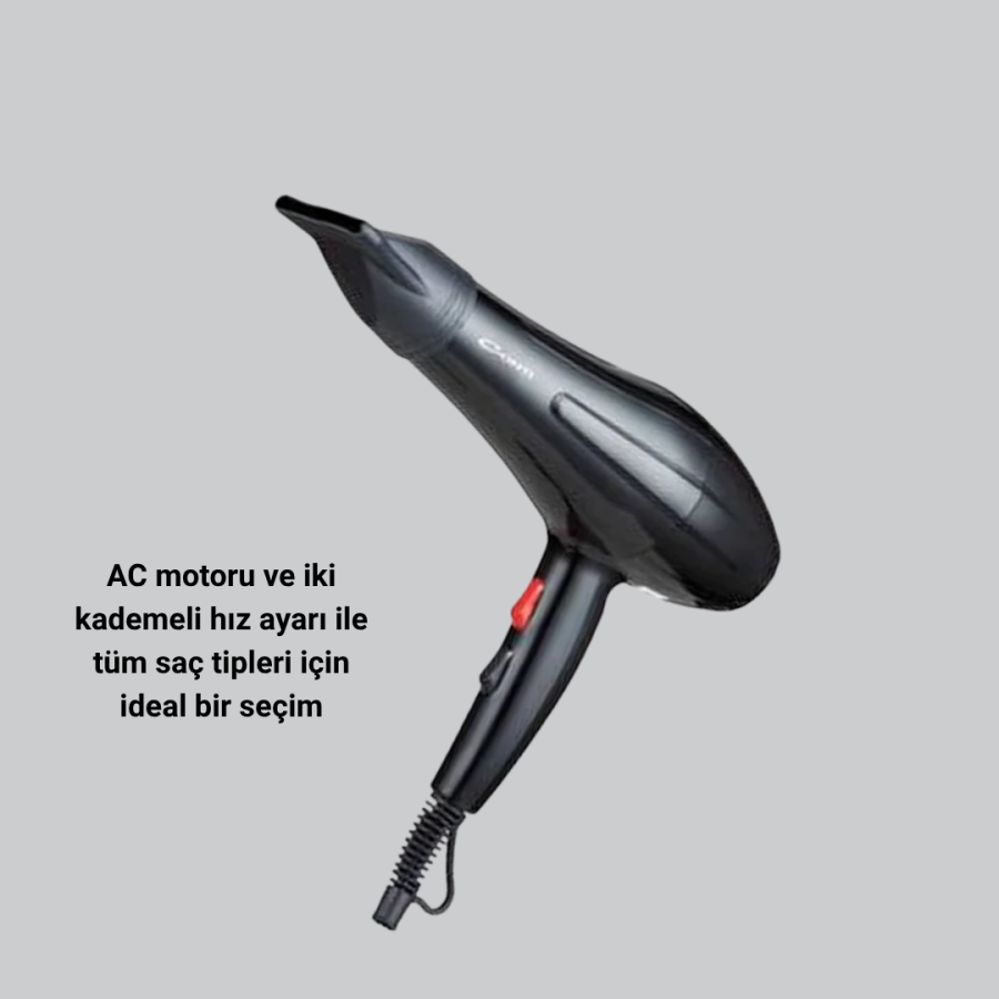 Professional 2200W Blow Dryer – AC Motor, Quick Drying, Lightweight Design