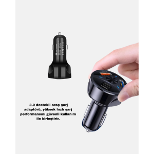 360° Rotating Phone Holder and 55W Fast Car Charger Accessory Set 360° Rotating Phone Holder and 55W Fast Car Charger Accessory Set