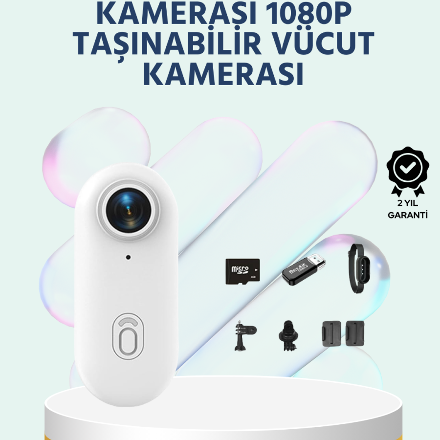 WiFi Sports and Vlog Camera with Wide Angle Lens