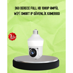 360° Wi-Fi Smart Bulb Camera with Motion Detection