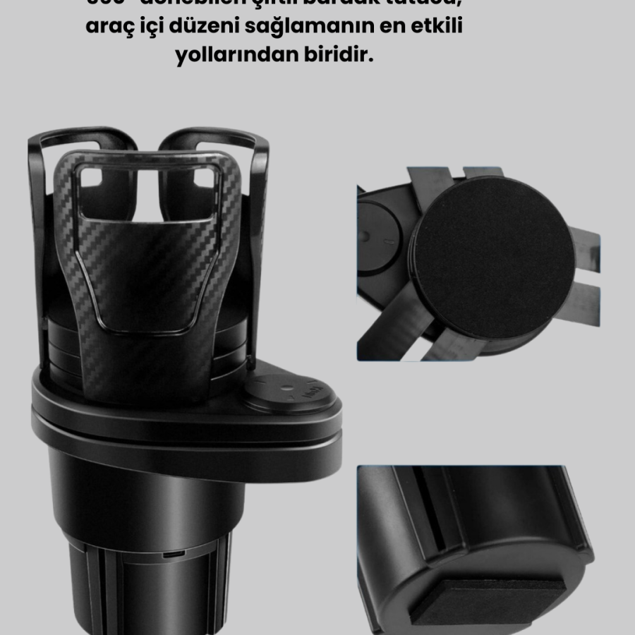 Cup Holder and Magnetic LED Ambient Light Set of 2