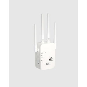 300Mbps WiFi Range Extender 4 Antennas WPA3 Security Plug Type Repeater