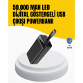 50,000 mAh Capacity Powerbank – Portable Energy Storage with Fast Charging Support, 4 USB Ports, LED Light