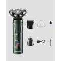 Rechargeable and Wireless 3-Headed Professional Grooming Set – Hair, Beard, Nose and Ear Trimmer Rechargeable and Wireless 3-Headed Professional Grooming Set – Hair, Beard, Nose and Ear Trimmer
