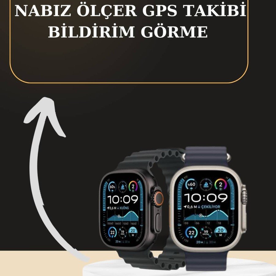 Smart Watch Voice Call Vibrating GPS Connection Listening to Music Social Media Notifications