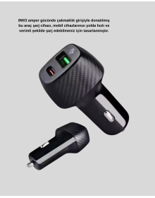 In-Car Bluetooth Music Kit + Type-C PD Car Charger Set