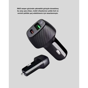 In-Car Bluetooth Music Kit + Type-C PD Car Charger Set