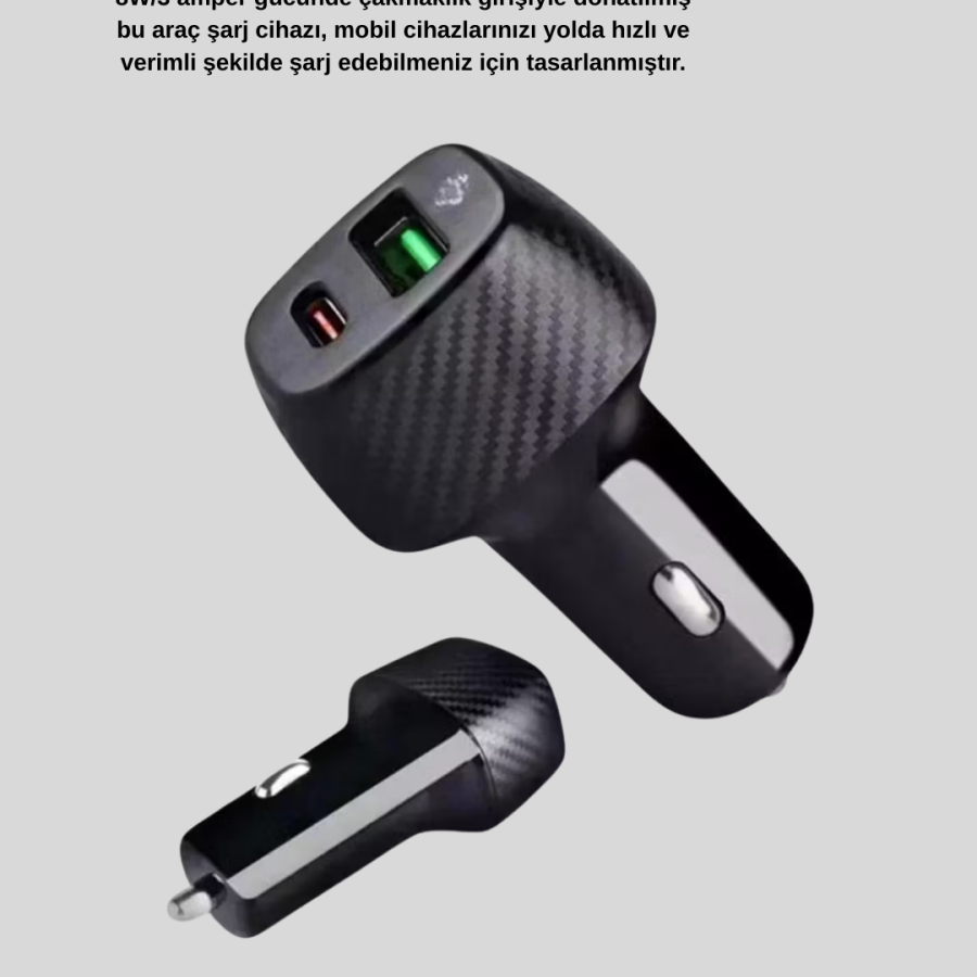 In-Car Bluetooth Music Kit + Type-C PD Car Charger Set