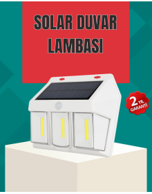 Outdoor Solar Wall Lamp – 120° Motion Detection, 3 Light Modes