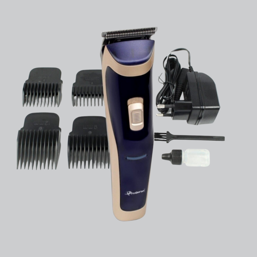 Unisex Rechargeable Hair and Beard Shaver – Adjustable Comb Heads, Quiet Motor