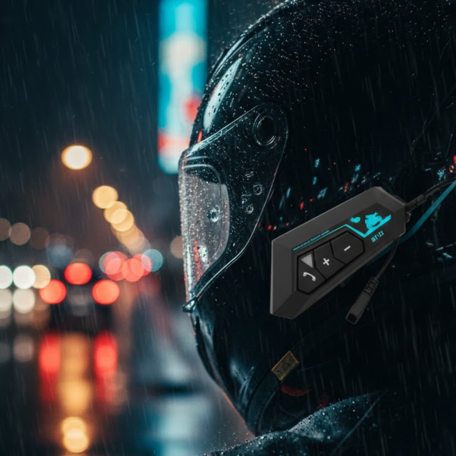 Universal Helmet Compatible Bluetooth Intercom Headset