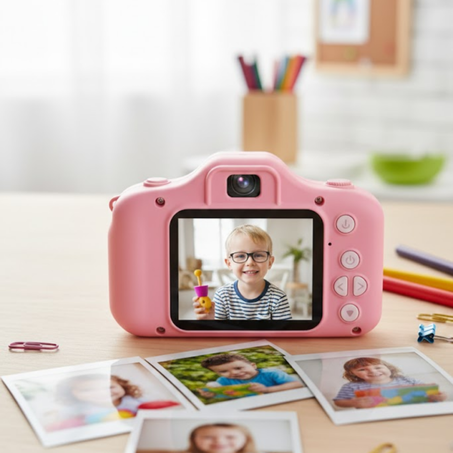 Compact Digital Camera USB Rechargeable Mini Device with HD Video and Photo Recording Features
