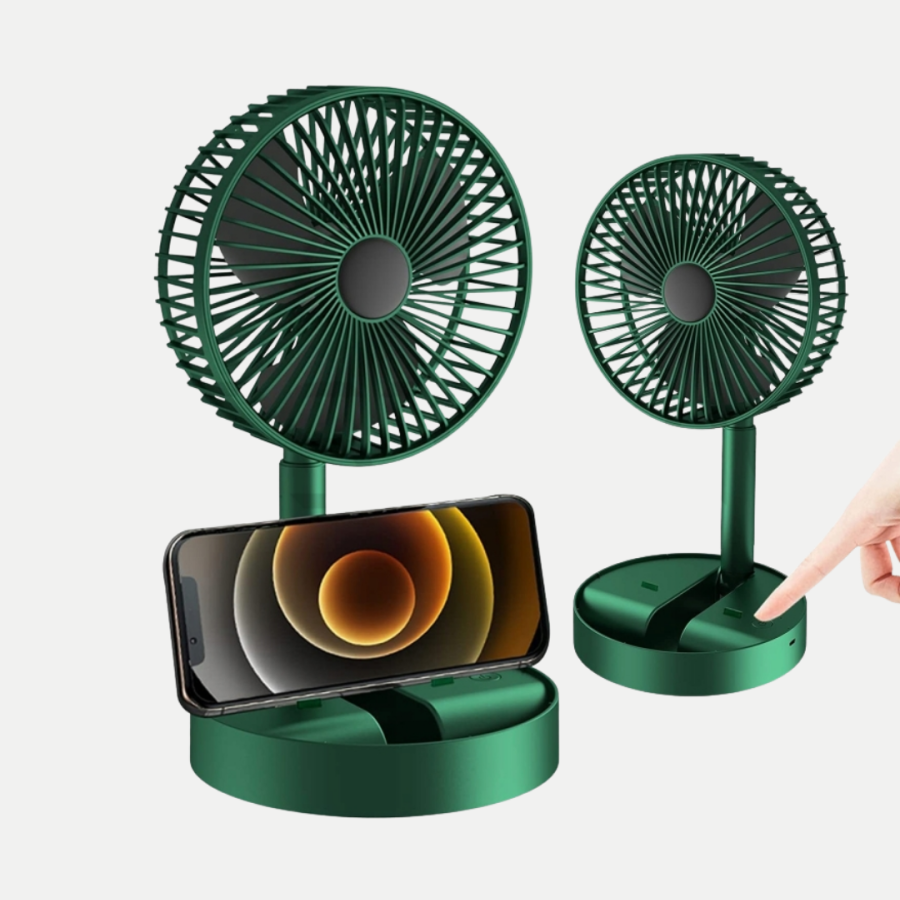 Foldable Rechargeable Mini Fan 3-Stage Speed ​​Adjustable Portable
