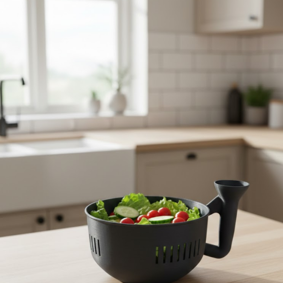 Vegetable Washing Container with Strainer and Chamber Practical and Durable Kitchen Helper Vegetable Washing Container with Strainer and Chamber Practical and Durable Kitchen Helper
