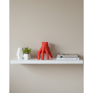 3D Red Hand Figurine 17x16 cm Artistic and Attractive Decor