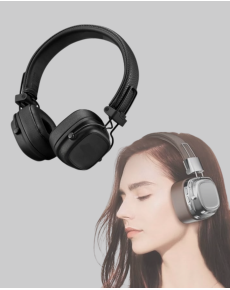 Wireless On-Ear Bluetooth Headset Powerful Bass and Foldable Design Wireless On-Ear Bluetooth Headset Powerful Bass and Foldable Design