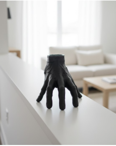 3D Modern Black Hand Figurine 17x16 cm Home and Office Decoration