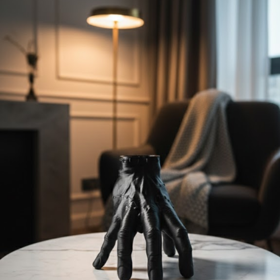 3D Modern Black Hand Sculpture 27x22 cm Console and Shelf Top Decoration 3D Modern Black Hand Sculpture 27x22 cm Console and Shelf Top Decoration