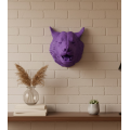 Special Series Purple Wolf Wall Ornament Gift Decorative Hanging Sculpture