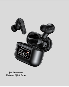 Wireless Bluetooth Headset with ANC Technology – Touch, Digital Display, High Sound Quality