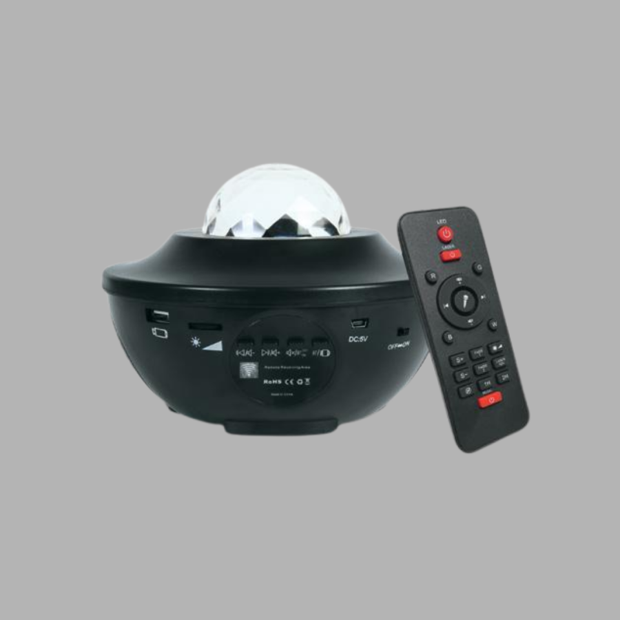 LED Star Projector Galaxy Mode Color and Brightness Adjustable Night Light