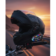 16 Modes RGB Lights Motorcycle Intercom Dual Phone Supported